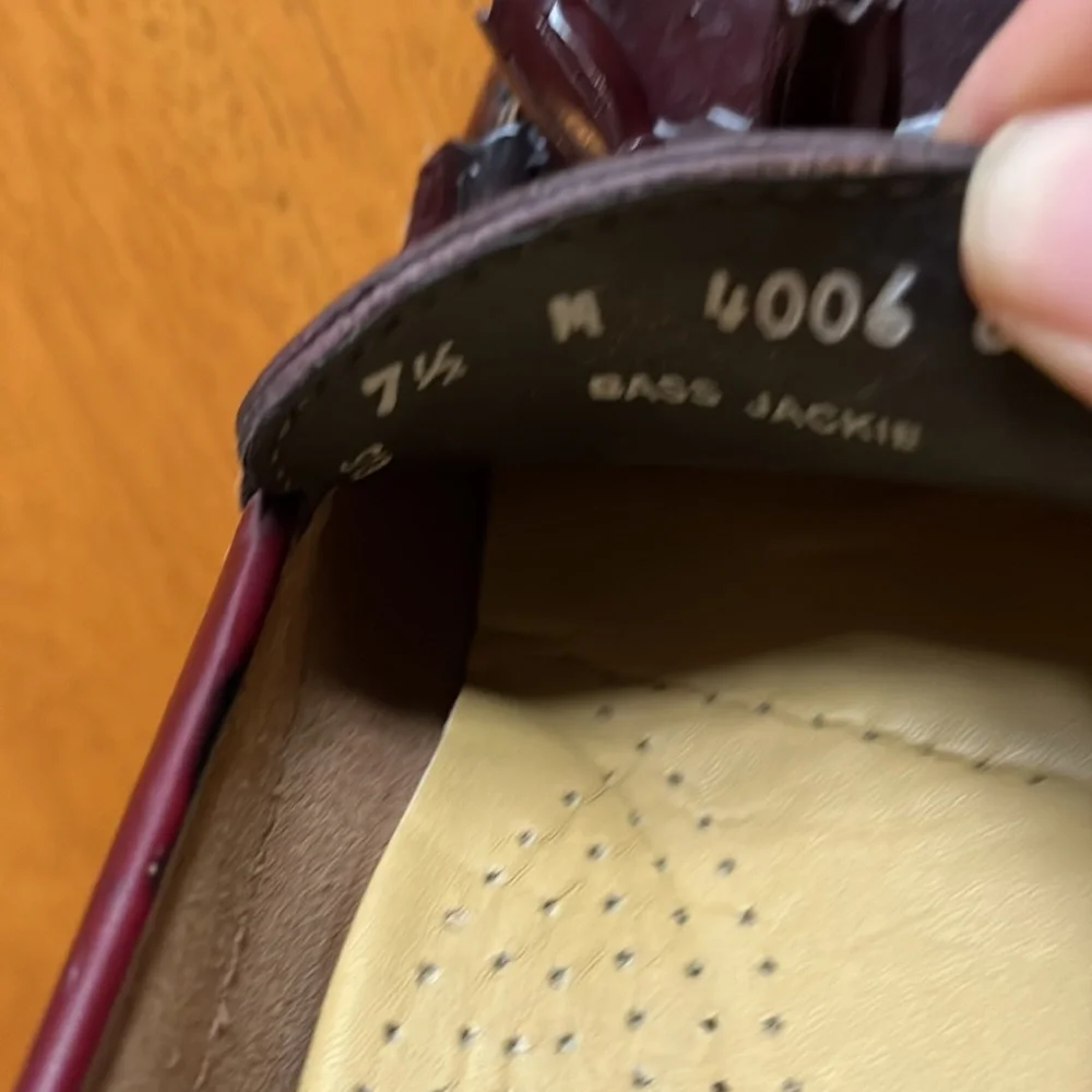G.H. Bass & Co. Patent Tassel Loafers in Burgundy